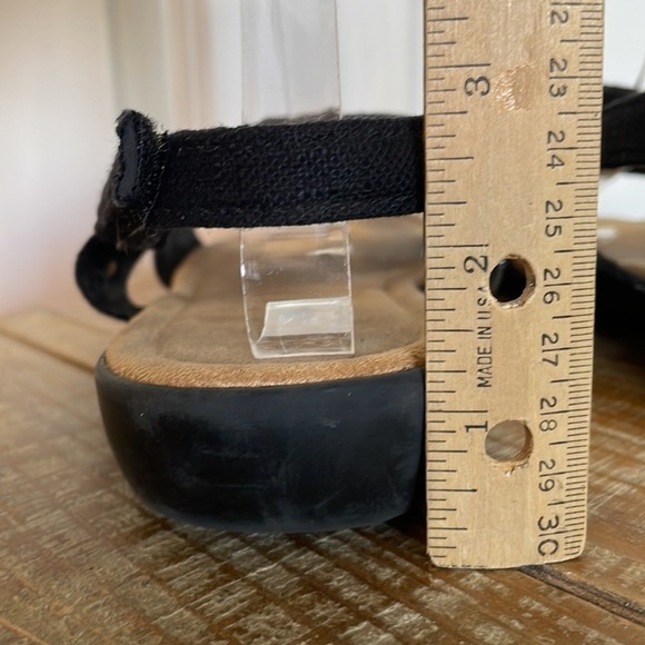 Minnetonka Silvie Slingback Sandals Black Size 10 - Picture 7 of 10